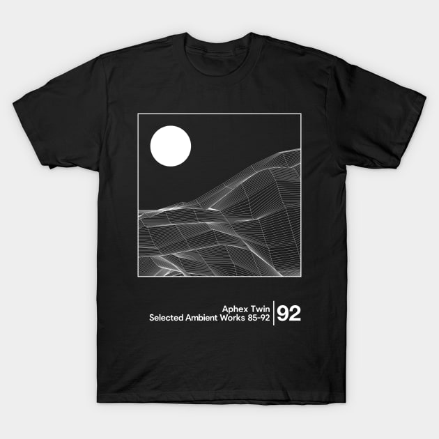 Aphex Twin - Selected Ambient Works / Minimalist Style Graphic Design T-Shirt by saudade